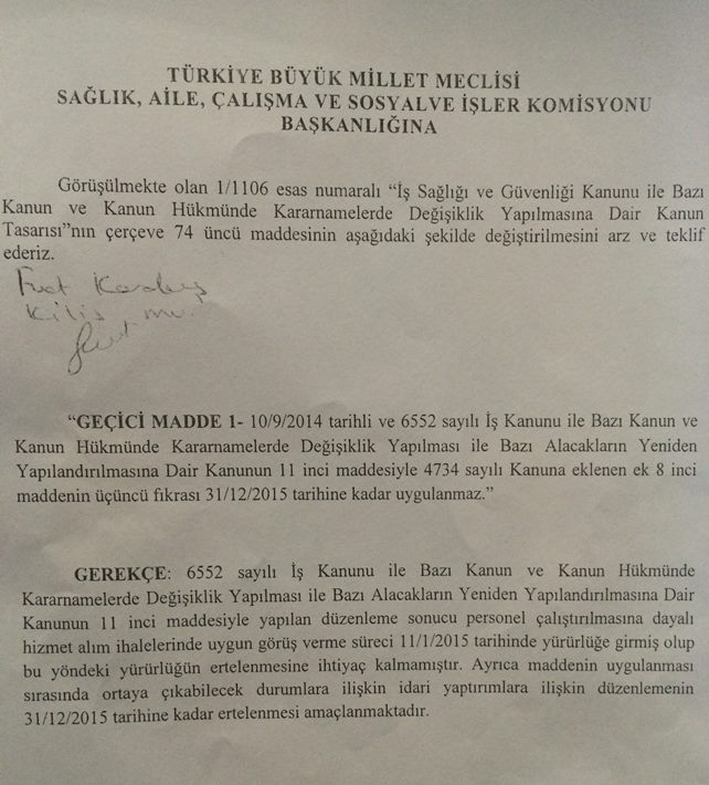 taşeron_kanun teklifi