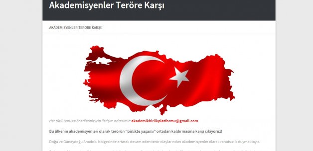 "Akademisyenler Teröre Karşı" bildirisine 5 bin akademisyen imza attı.